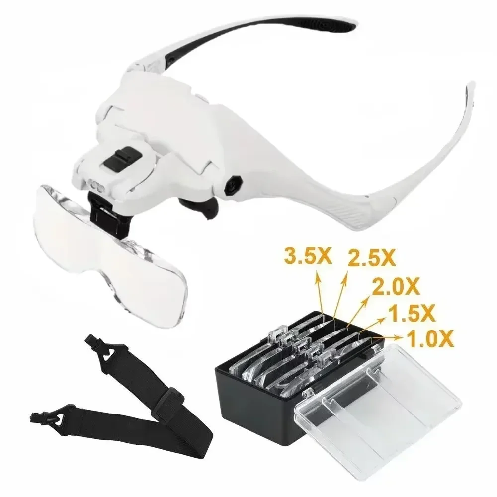 Enhanced Headgear Magnifier with Multi HD Lenses & Versatile Magnification Levels