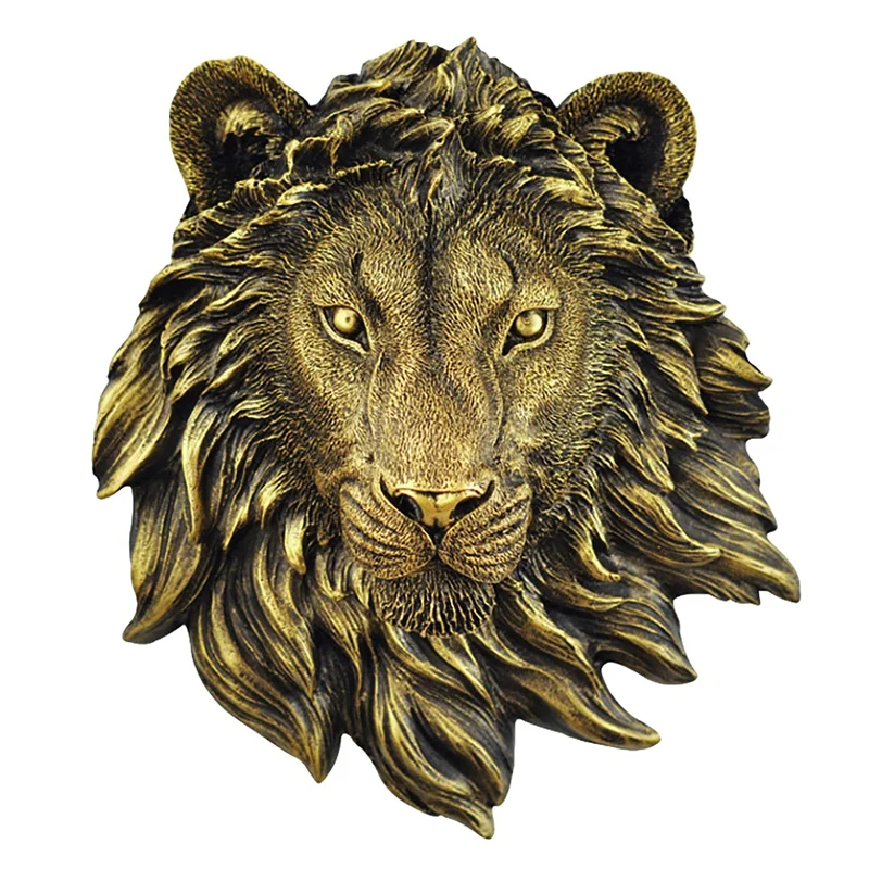 

1Pcs Animal Head Wall Decor Wall Decor Wall Statue Home Decor Creative Simulation Statue