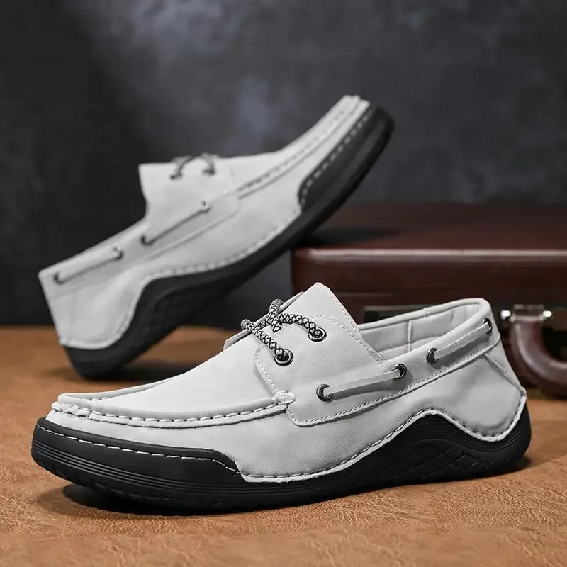 

Loafers Moccasins Men's 2024 Summer New Leather Casual Shoes Business