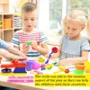 Plasticine Model Playdough Tools Set for Kids 3D Syringe Roller Impression Moulds Play Dough Tools Kit Clay Craft Toys Gift 6