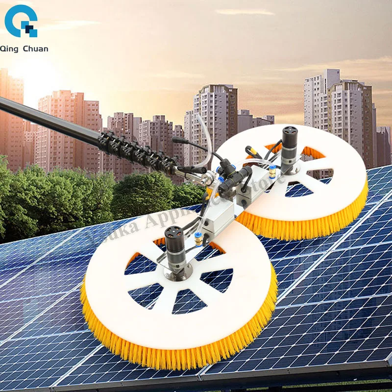 Solar Panel Cleaning Machine Robot Equipment Tools Double head 2 m 3 m 5 automatic electric telescopic
