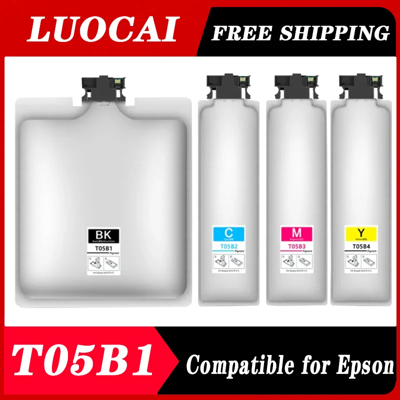 

T05B1 T05B2 T05B3 T05B4 compatible Cartridge With Pigment Ink For Epson WorkForce Pro WF-C878R C878R C879R Printer Ink Bag