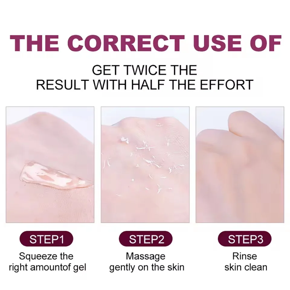 Revitalize Skin Fruit Acid Peeling Gel Facial Cleansing Exfoliating Peeling Scrub Deep Clean Acne Blackhead Remove Face Cleanser facial cleanser