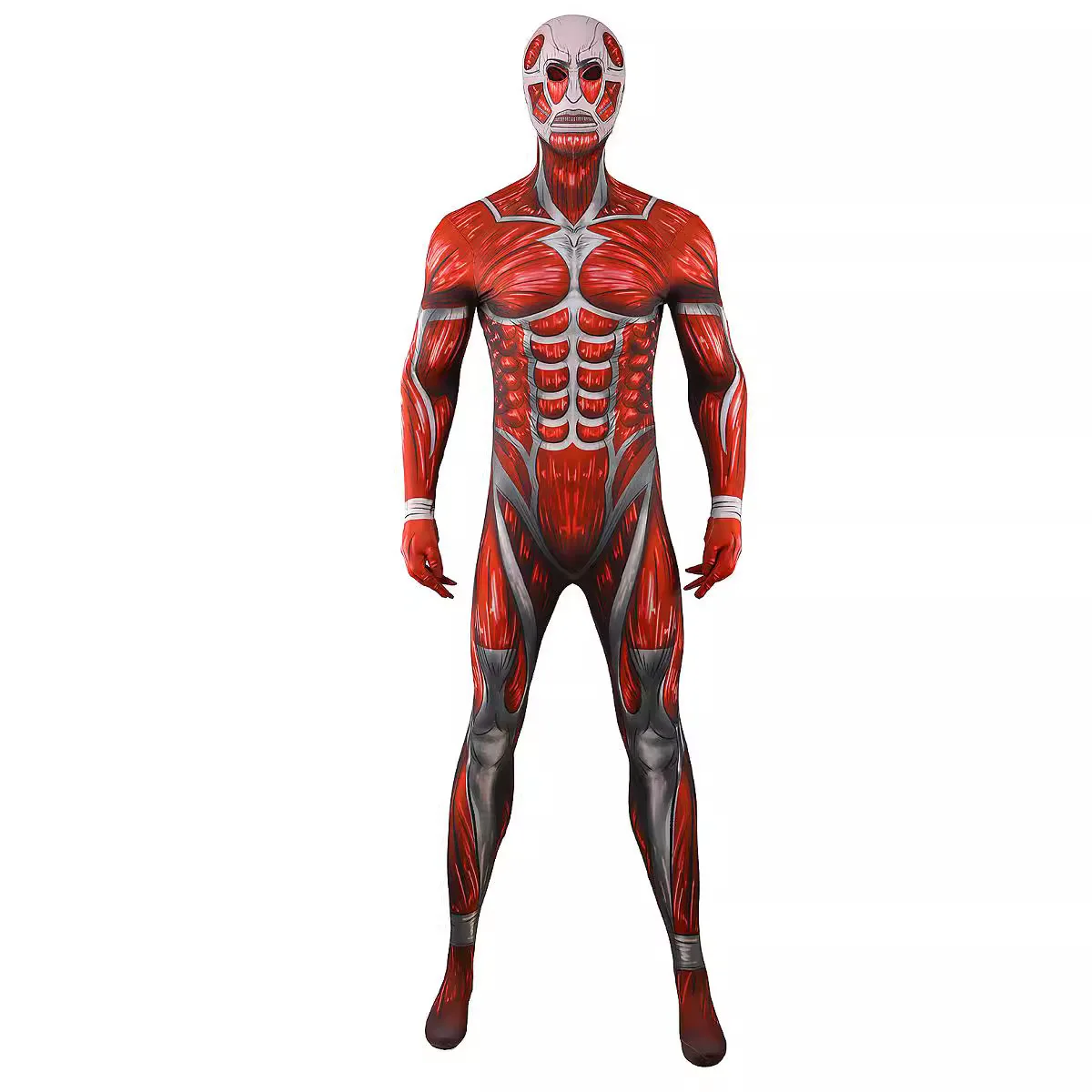 Attack on Titan: Colossal Titan | 3D Print Zentai Jumpsuit Cosplay Costume Set 12 Attack on Titan 3D Print Zentai Jumpsuit Cosplay Costume