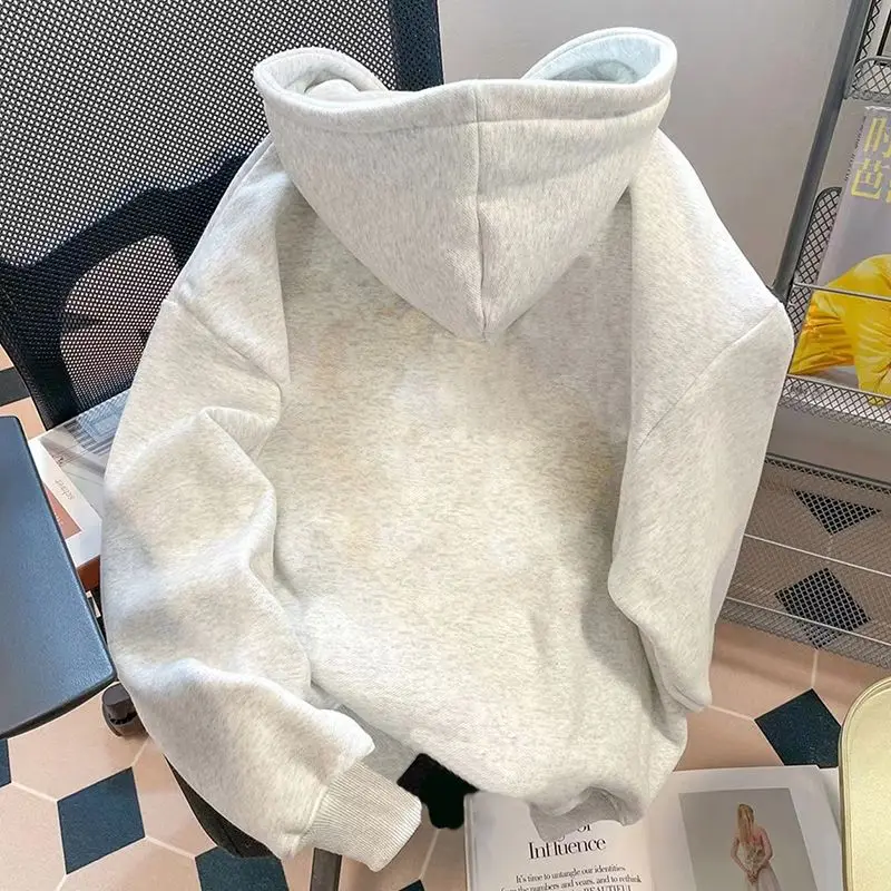Cat Pattern Y2k Hoodie Streetwear Hoodies For Women Men Winter Clothes Cute Hoodie Vintage Goth Top
