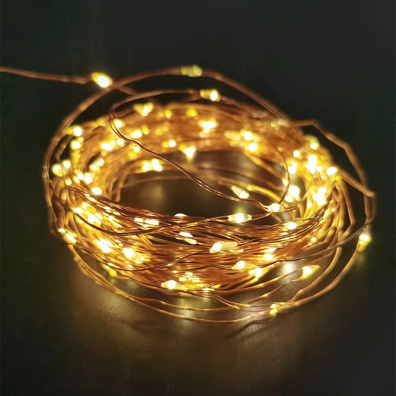 100 Led String Lights USB Fairy Light Garland for Indoor Decor Christmas Wedding Birthday Lights Decoration Waterproof LED Light