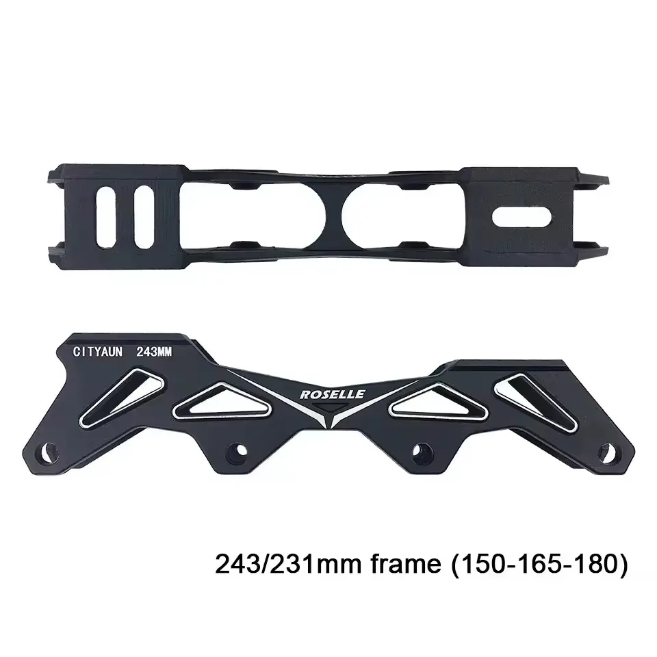 Roller Skate Frame 243 231 mm Inline Skates Chassis Aluminium Alloy Flat Frames for 76-80mm / 4x80mm Wheels Slalom Slide Skate roller skates