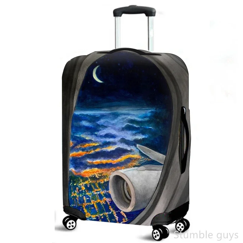 프리미엄 보호용 탄성 수트케이스 커버, 긁힘 방지, 내구성, 방진, 실용적인 여행 가방 슬리브, 항공 여행용, 18-32인치