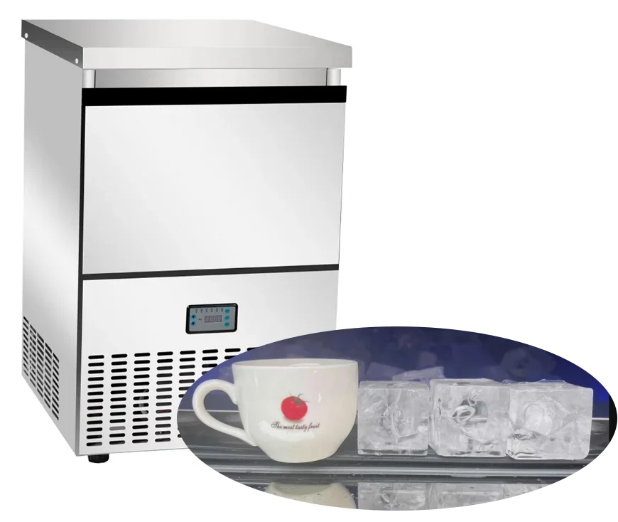 Commercial Nugget Ice Maker Ice Water And Making Vending Machine Dispenser