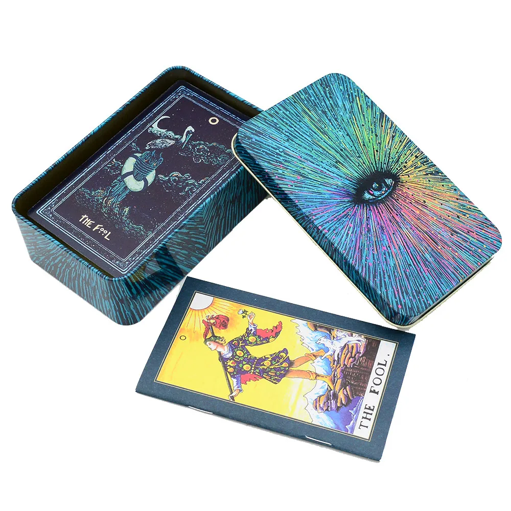 

Mysterious New Large Mysterious Metal Box 12 * 7cm Tarot Multiplayer Entertainment Family Party Game Table with Instructions