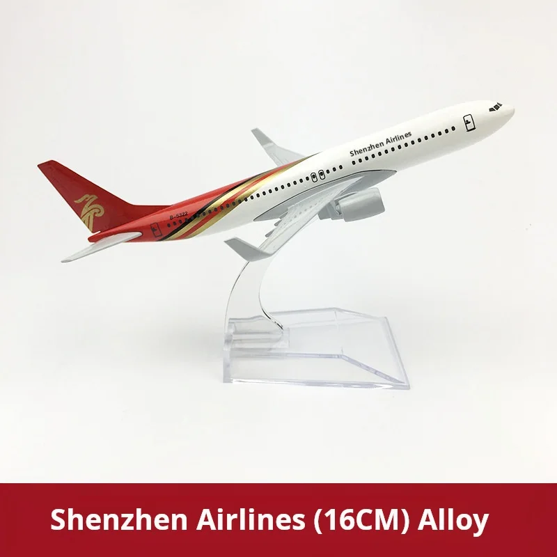 

Модель 16 см, Шэньчжэнь авиакомпании Boeing737, литая модель, коллекционные миниатюрные игрушки для мальчиков, Прямая поставка