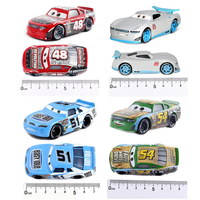 racing car toy Disney Pixar Cars 1:55 Diecast Metal Alloy Model Lightning McQueen Jackson Storm Mater Vehicle Toys For Children's Birthday Gift die cast toy cars