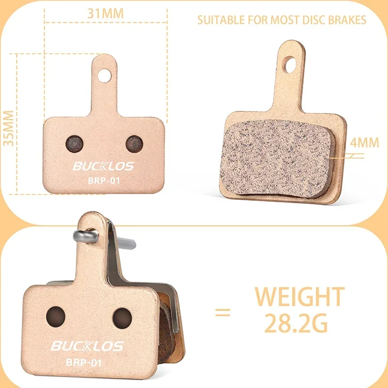 Bicycle Disc Brake Pads for Shimano B01S/B03S/B05S-RX Sintered-Metal Mtb Bike Hy