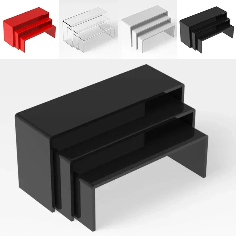 3Pc 3mm 13-15cm Acrylic Display Stand Jewelry Showcase Storage Rack Shelf Holder Toy Car Model Purse Perfume Display Stand acrylic display stand