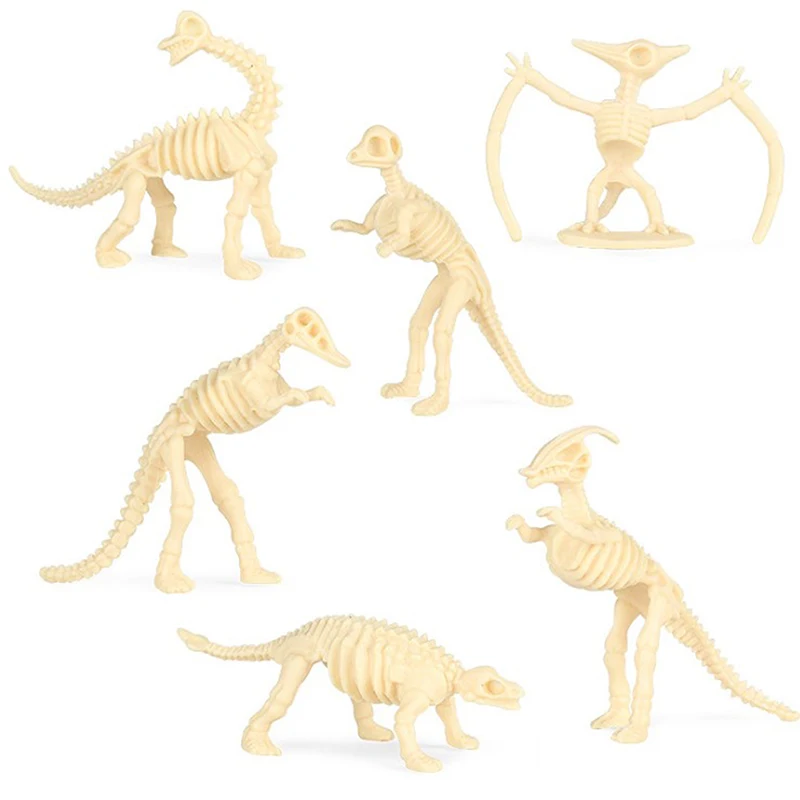 12pcs Dinosaur Toys Fossil Skeleton Simulation Model Set Mini Action Figure 2