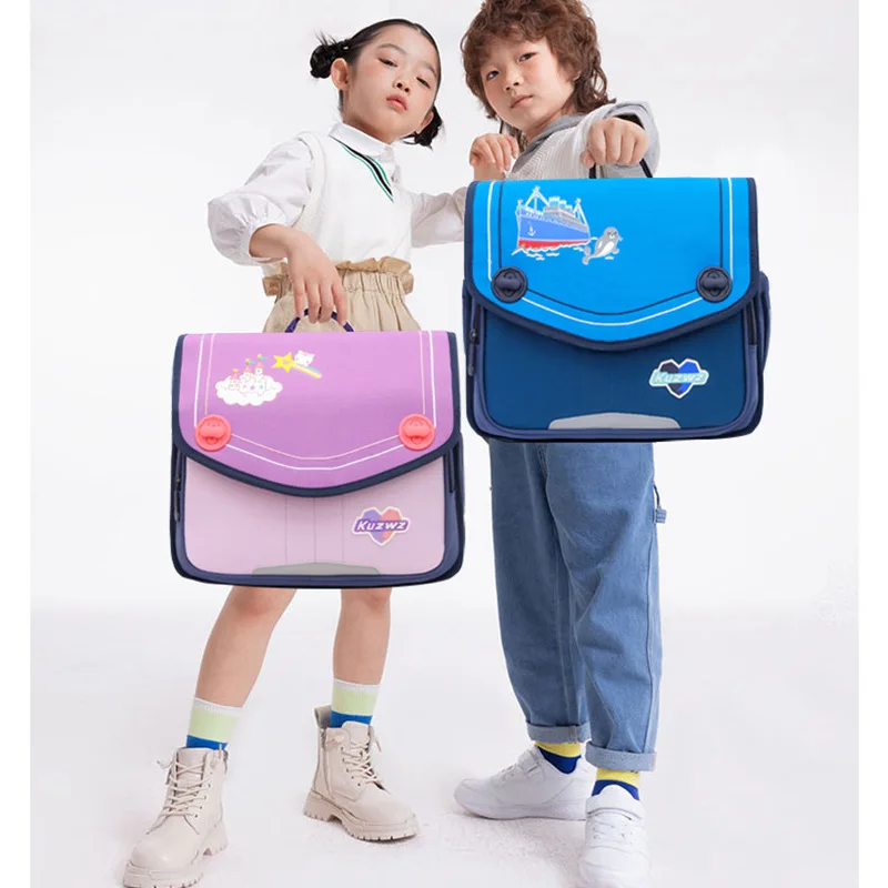 Children Cartoon Student Horizontal British Simple Backpacks Back To School Girls Boys Large Capacity Schoolbags for Travel Hot
