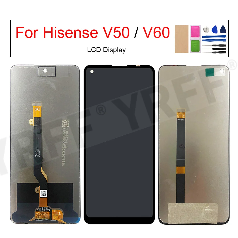 For Hisense Infinity V50 V60 LCD Display Touch Screen Digitizer Assembly HLTE240E LCD Screen Panel Replacement