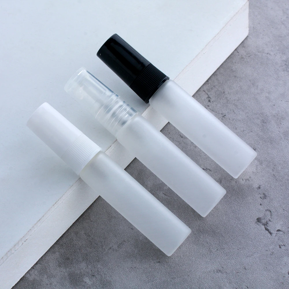 

5ml Frost Glass Spray Bottle Matte Mini Perfume Glass Bottle Empty Cosmetics Bottle Sample Test Tube Thin Glass Vials Portable