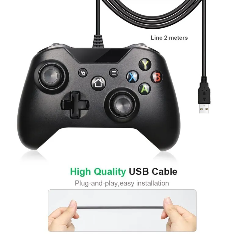 Mando con cable USB para Xbox One, Mando para Microsoft Xbox One