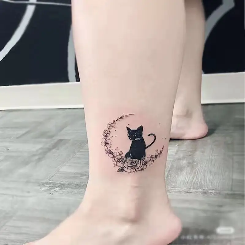 Tattoo Sticker Tatoo Waterproof Cat Japanese Cute Pet Arm Semi Permanent Animal Funny for Men Women