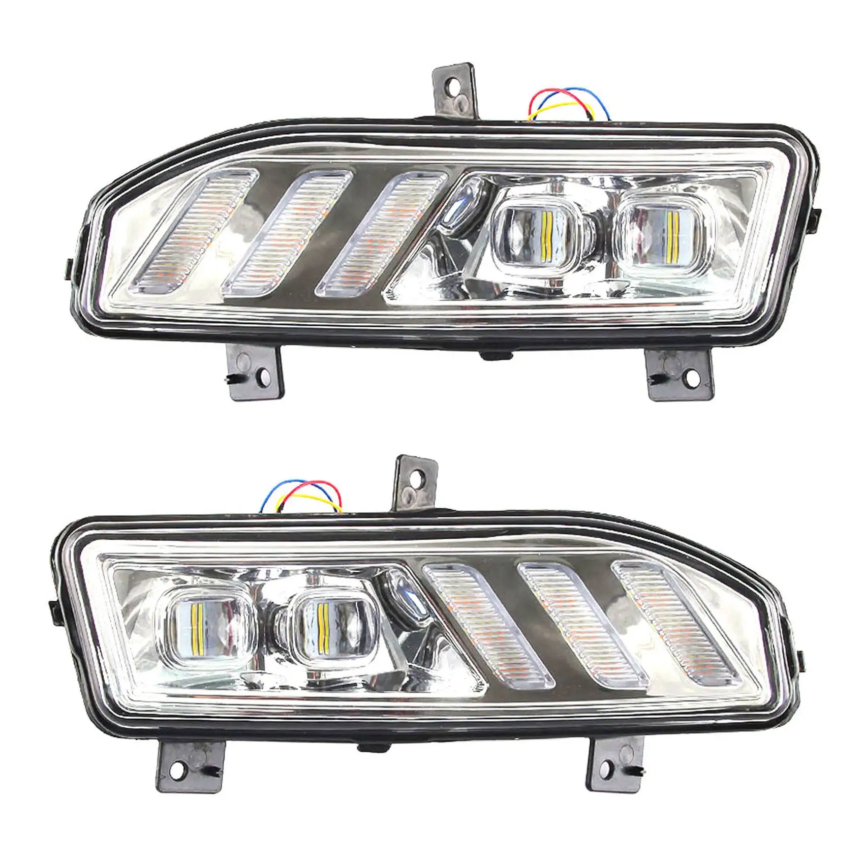 Front Fog Lights LED DRL Daytime Running Lights Turn Signal Lamp for
