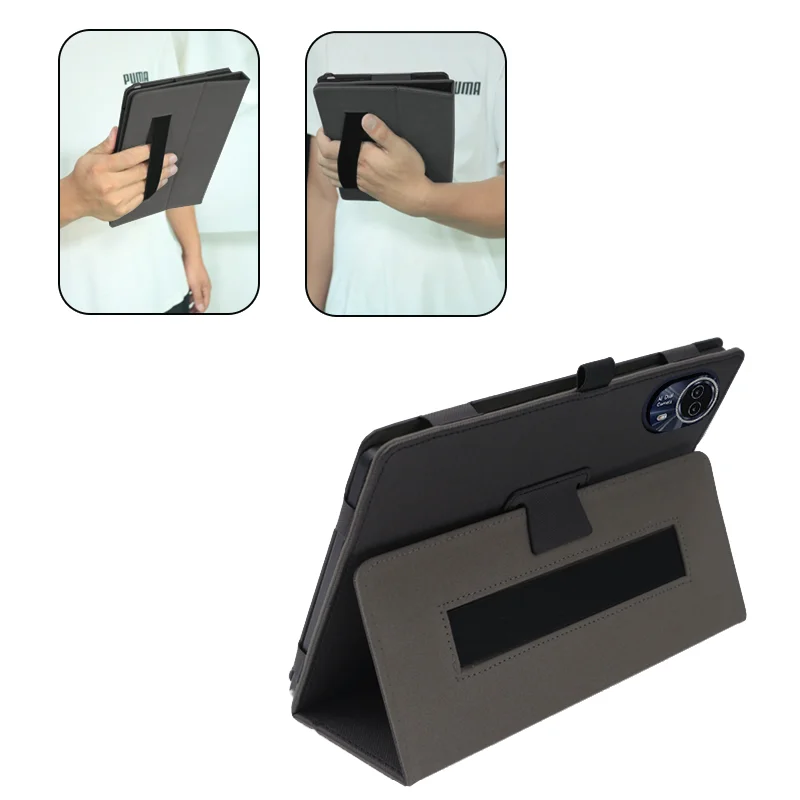 14-Inch Tri-Fold Magnetic Tablet Case with Slim Holder Cover