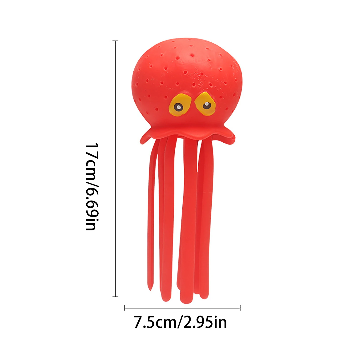 Children's glowing octopus playing in water, bathing octopus, outdoor swimming pool, water spray, decompression toy