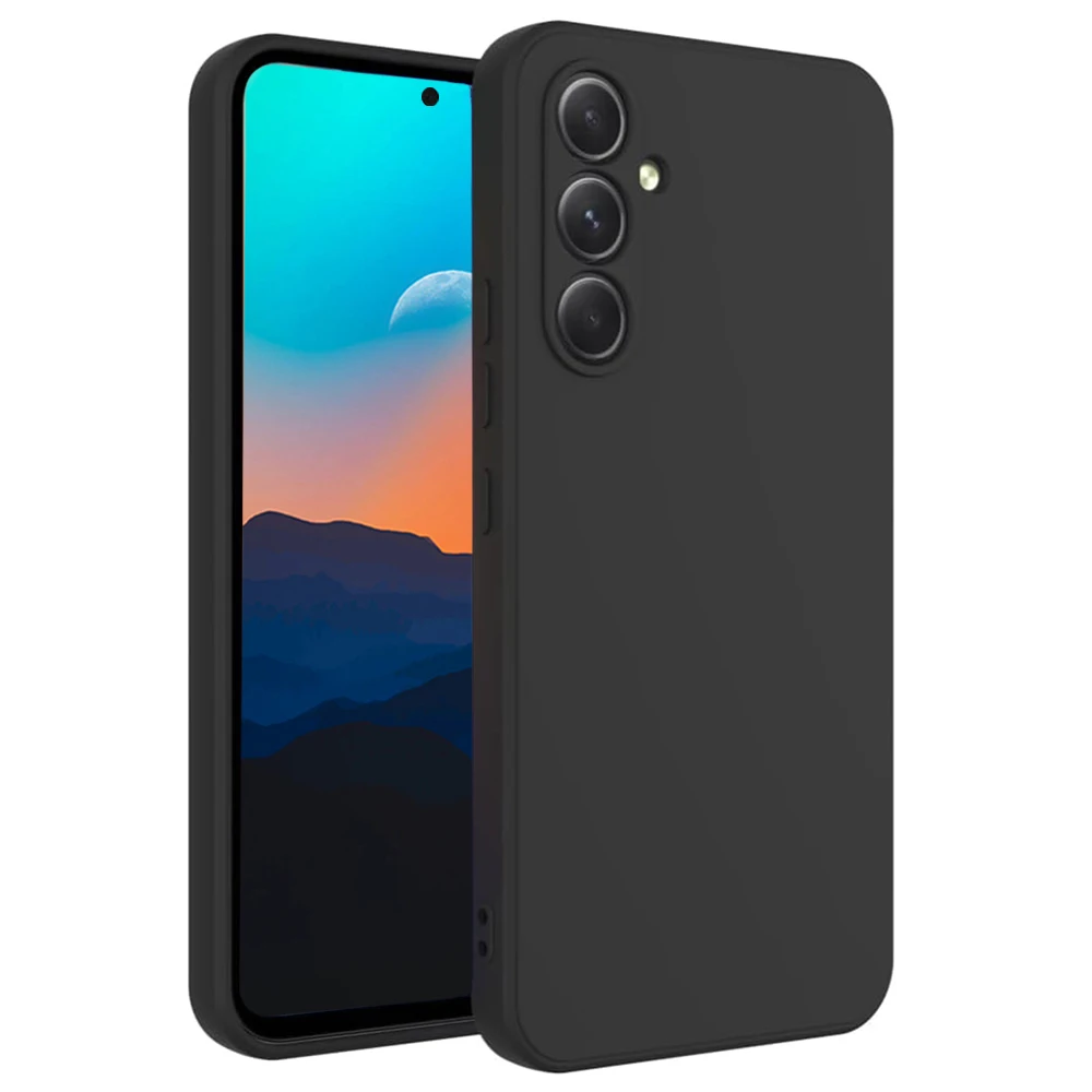 Premium Black Soft Silicone Phone Case