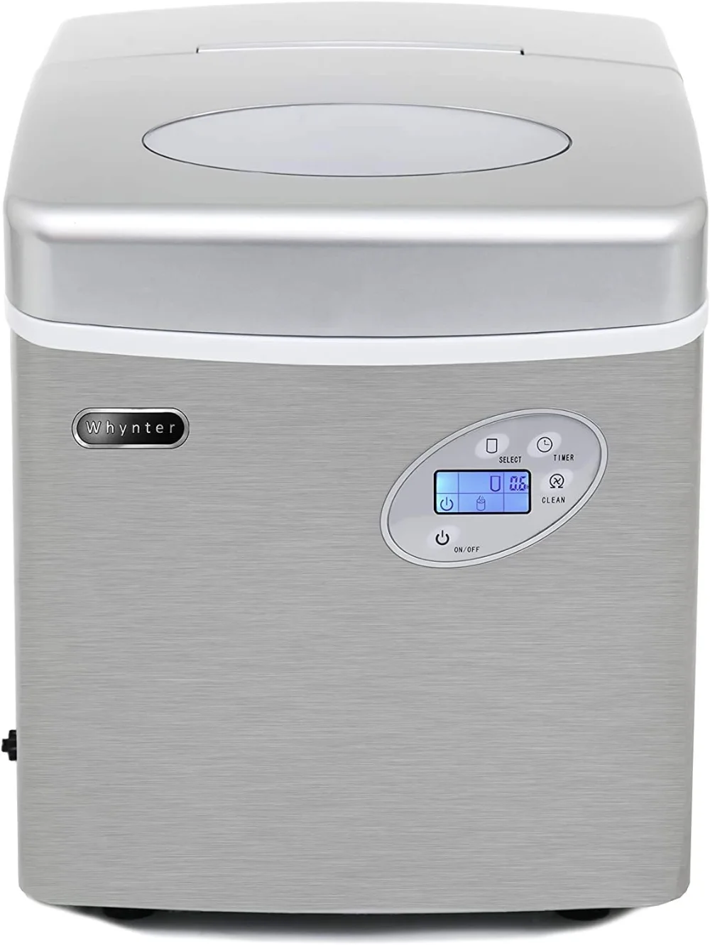 Whynter IMC-491DC Portable 49lb Capacity Stainless Steel with Water Connection Ice Makers, One Size