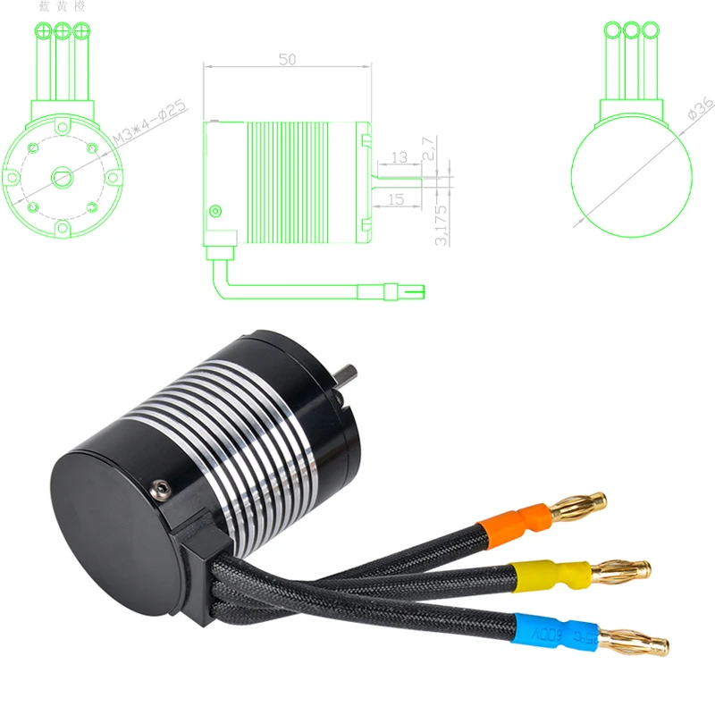 Moteur Brushless Drone Course 4500KV-11000KV, 4 Pièces