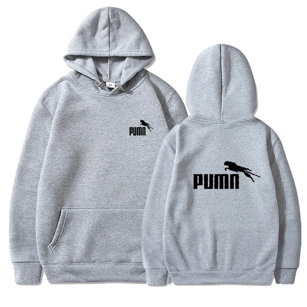 New Autumn Winter Fashion Hoody Letter Printed Trend PUAIA Men's Hoodies Sweatshirts Plus Fleece Pullover Hip Hop Streetwear
