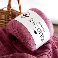 50g/pcs Silk Lace Cotton Milk Crochet Yarn Baby Hand-Knitted Warm Soft Knitting Thread for Hand Knitting Supplies Cross Stitch 1