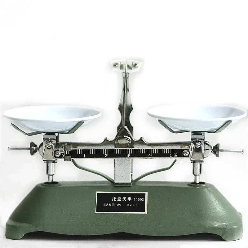 Table Balance Counterbalance Students Teaching Lab Mechanical Scale Top-pan Balance With Weights Tweezer Max. 100 g (d=0.1g)