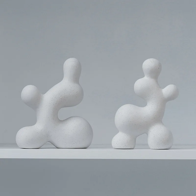 

Простой простой горящий скандинавский простой керамический орнамент в стиле Ins, креативное художественное оформление гостиной, настольное украшение