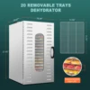 20 Trays Food Dehydrator Stainless Steel Commercial Dehydrators Dryer for Fruit, Meat, Beef, Jerky, Herbs with Adjustable Timer 5