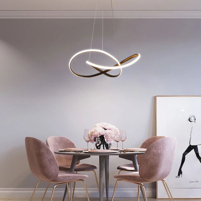 

Dining Room Chandelier Modern Simple Creative Personality Art Led Living Room Study Lamp Post-Modern Dining Table Lamps