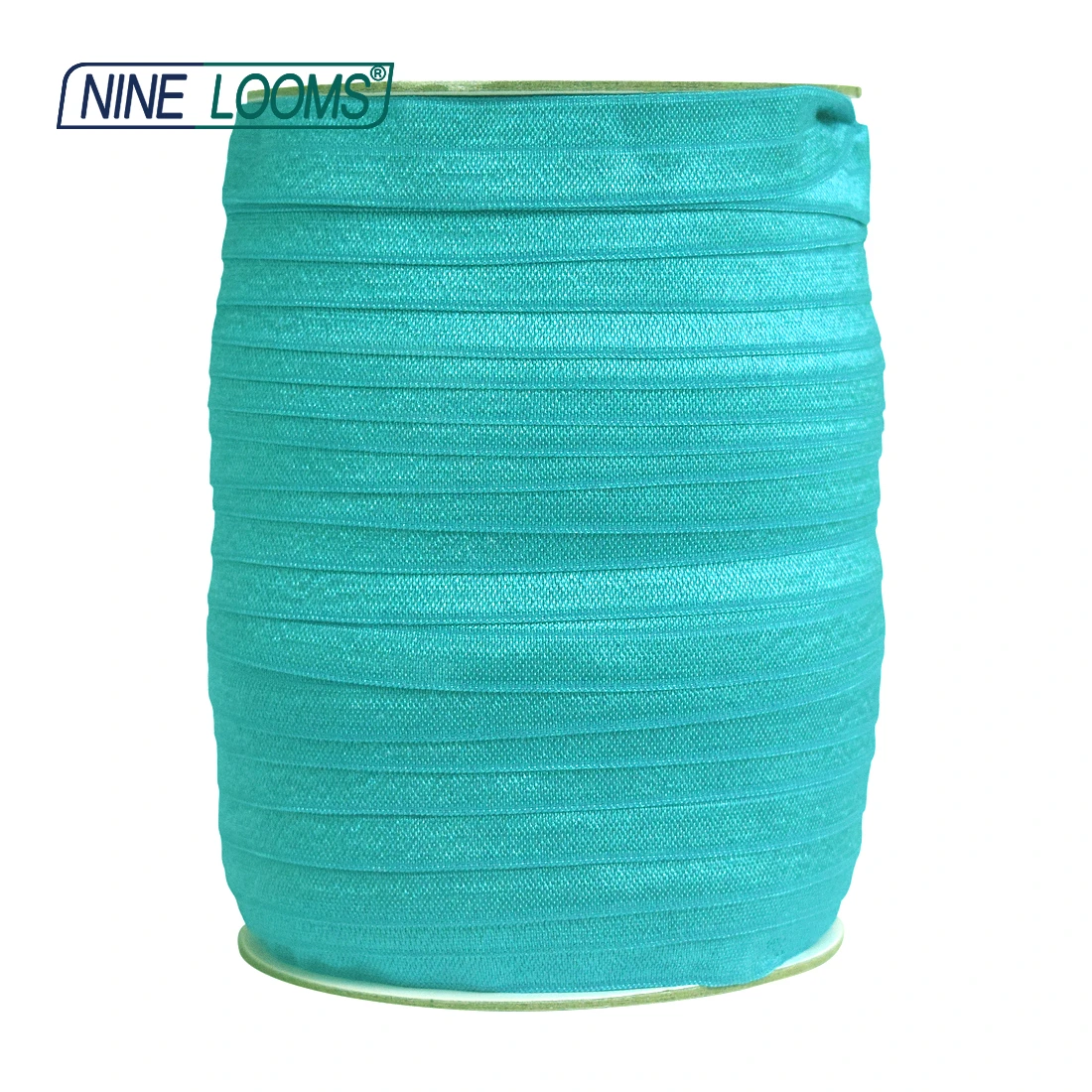 Neun Webstühle glatt glänzend über Gummibänder Feind 5/8 "15mm Spandex Band Band Haar gummi Stirnband DIY Näh besatz 50 Yard von Spule – Detail 11