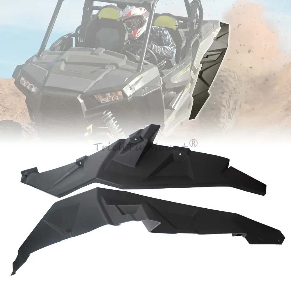 

UTV Accessories Rear Wider Fender Flares Kit Fits For Polaris RZR XP 4 1000 2014-2023 Extended Mud Flaps Extension Mud Guards