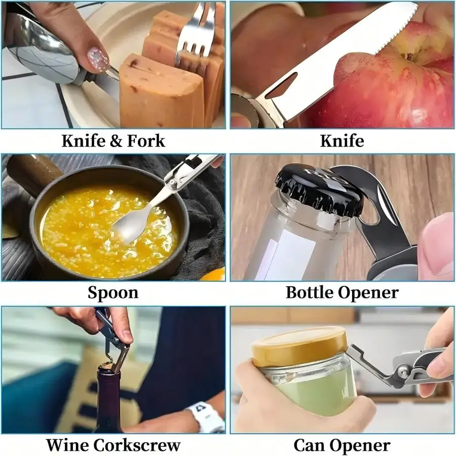 6-in-1 Camping Cutlery Set 6