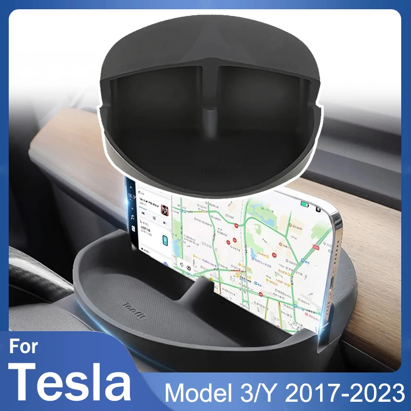 

Силиконовый Органайзер на руль для аксессуаров Tesla Model 3 Y 2023, держатель для сотового телефона Tesla, футляр для хранения очков с оправой