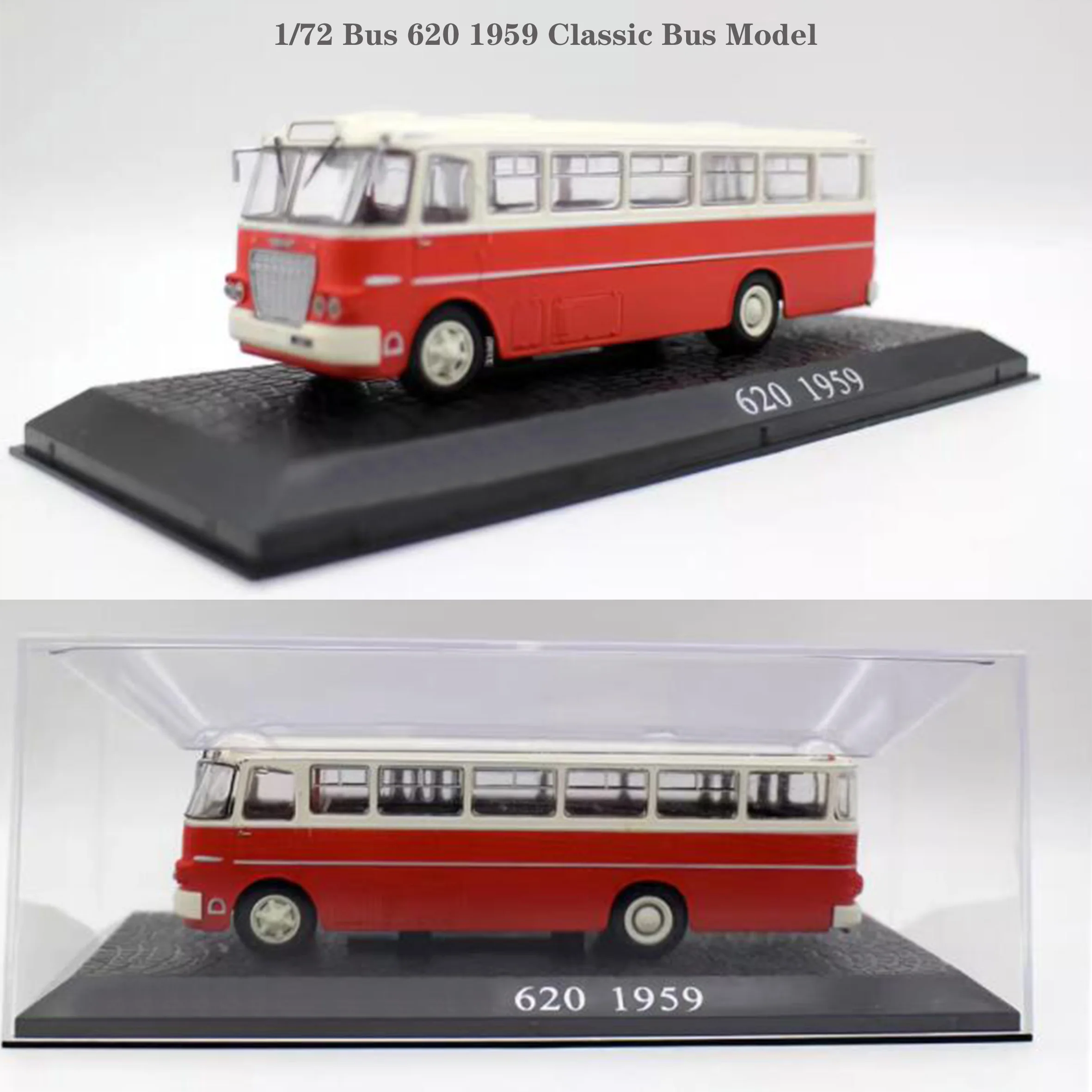 

1/72 Bus 620 1959 Classic Bus Model Alloy Collection Model