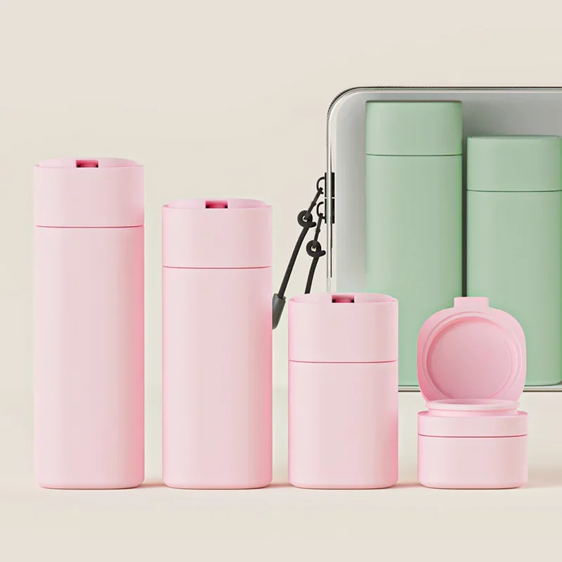 Colorful Hydrating Travel-Size Refillable Bottles - Set of 5