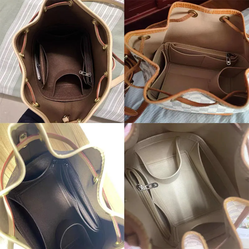 For Noe BB PetitNM Insert Organizer Felt Cloth  Makeup Handbag Organizer Travel Inner Purse Portable Cosmetic Bags