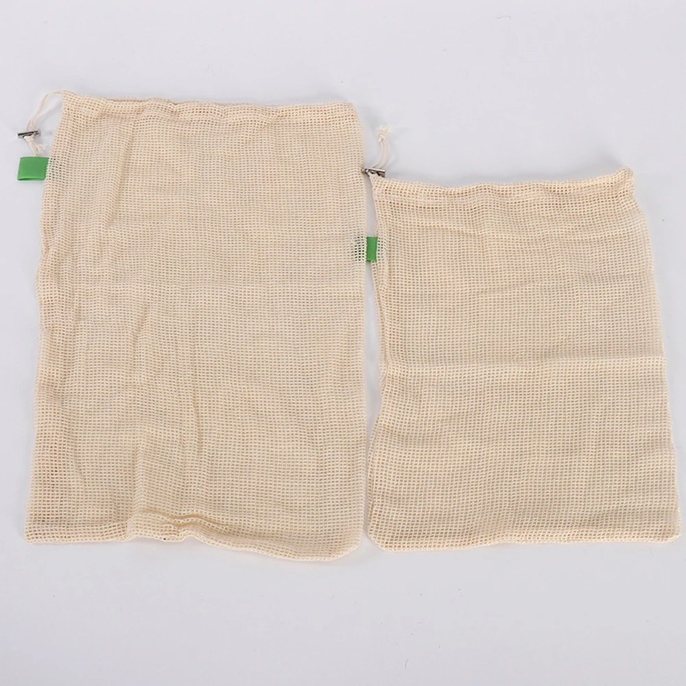 Eco-Friendly Reusable Cotton Mesh Produce Bags