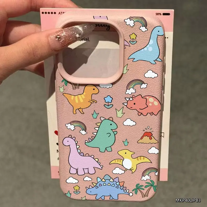 Multicolored Little Dinosaur Phone Case - TPU Protective Cover