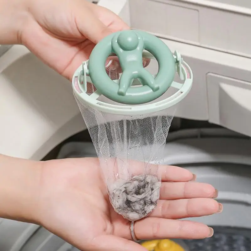 Washing Machine Filter Effective Hair Absorption Light Suspension Durable V-shaped Design Swimming Ring Washing Ball 30g