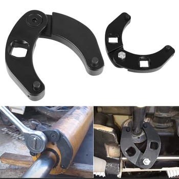 Reverses 2" to 6" Tool Gland Nut Hand Wrench Universal Hand Tools Adjustable for Farm Machines Hydraulic Cylinders Spanner 1