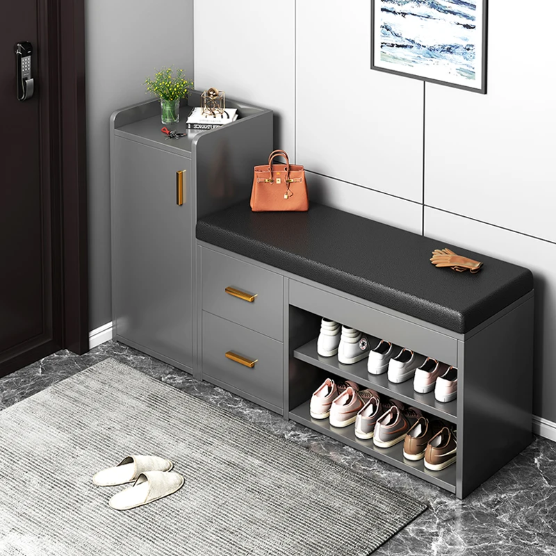 

Bench Seat Slippers Shoe Stand Narrow Shelves Living Room Nordic Plant Shoe Shelf Rossbody Bags Storage Gabinete Home Furniture