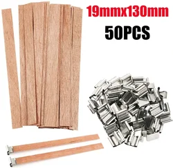 Artisanal Soy Wax Candles with Wooden Wicks and Candle - Making Guide (XL - 50PCS)