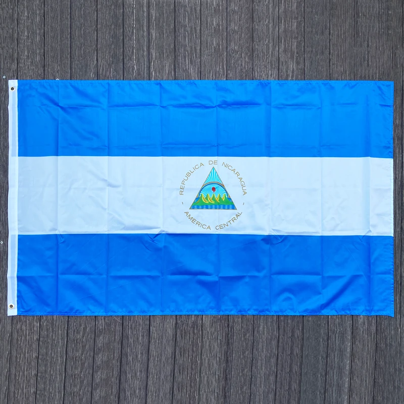 xvggdg   Nicaragua   flag Banner 90*150cm Hanging  Nicaragua  National flag